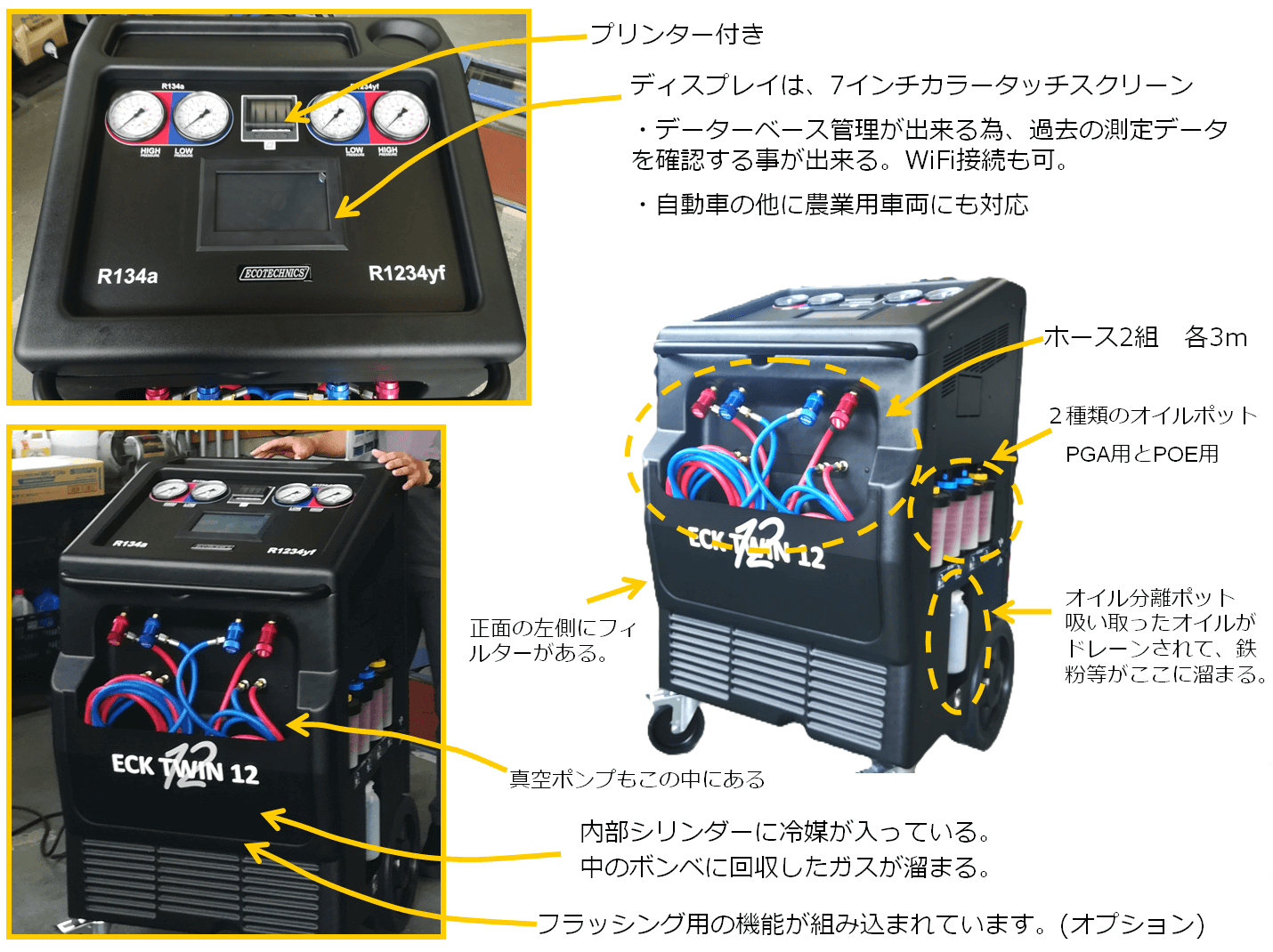 車のエアコンの冷えを改善修理！カーエアコンクリーニング！新車の頃の冷却能力を取り戻し燃費も改善！驚異の全自動冷媒回収充填機の実力とは！ 東伸自動車